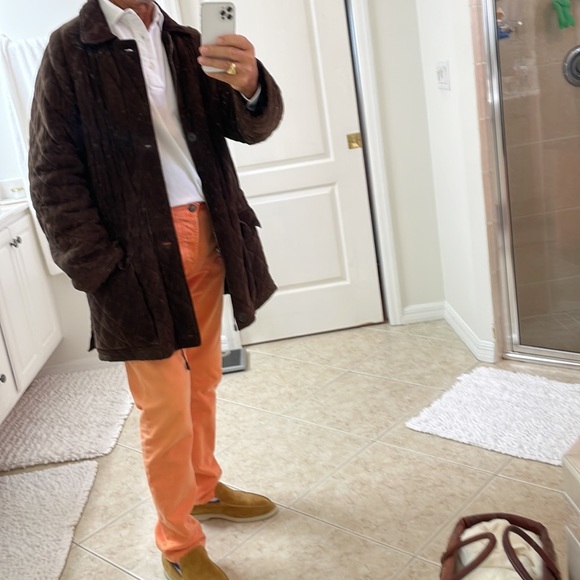 Hickey Freeman men’s quilted suede jacket size L - Picture 3 of 10